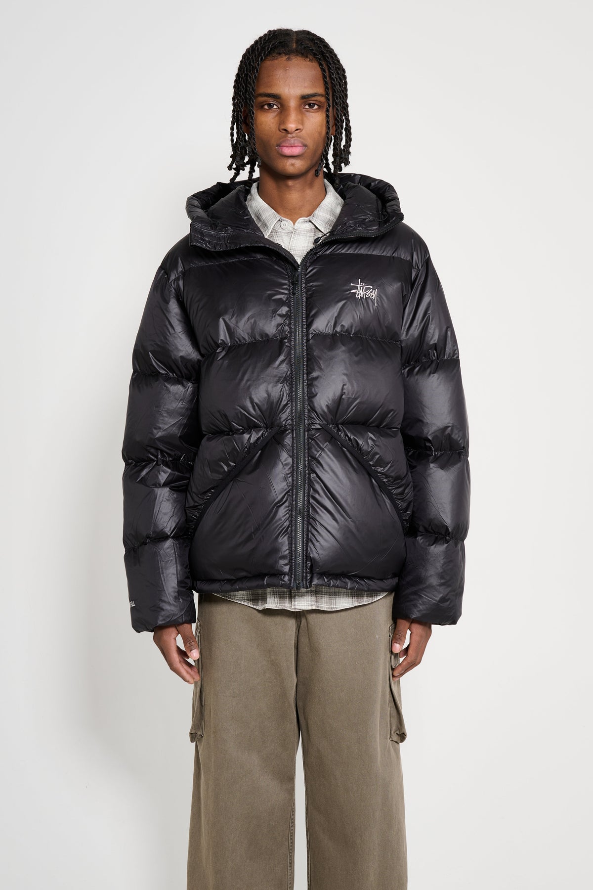 Stüssy Micro Ripstop Down Parka Jet Black