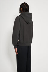 Stüssy Relaxed Zip Hoodie Washed Black