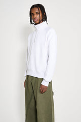 Stüssy Fleece Raglan Zip Mock Ash Heather