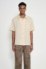 Stüssy Pleated Textured Shirt Tan