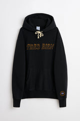 TRÈS BIEN x Champion Reverse Weave Flaming Windsor Logo Hood Black