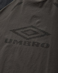 Men's Lasered Nylon Crewneck Top Grey / Black
