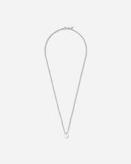 Logo Brass Necklace Silver
