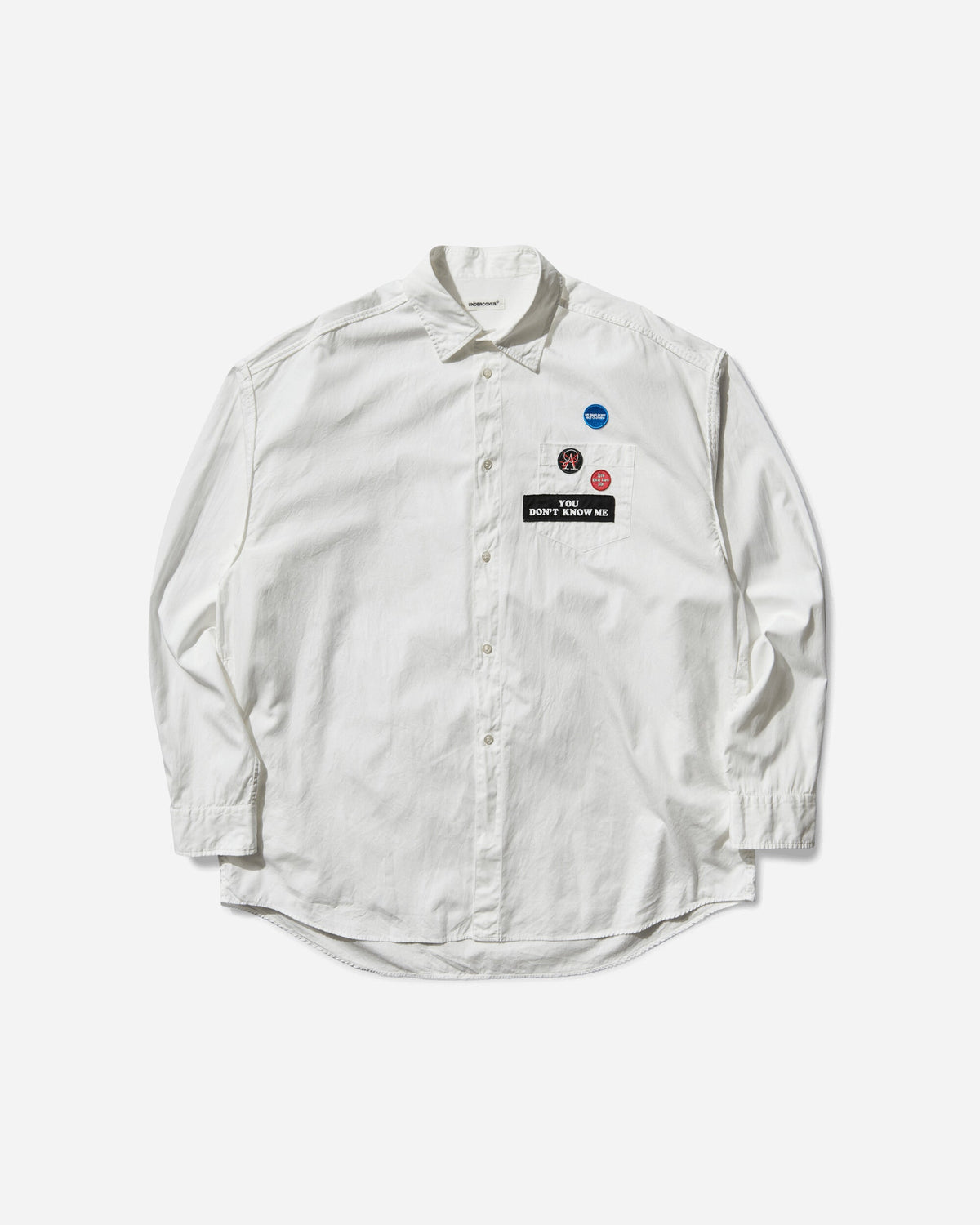 Men's Patches Longsleeve Shirt White
