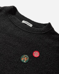 Men's Patches Crewneck Sweater Black