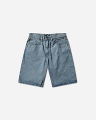 Men's Check-5 Baggy Denim Shorts Stonewash Blue