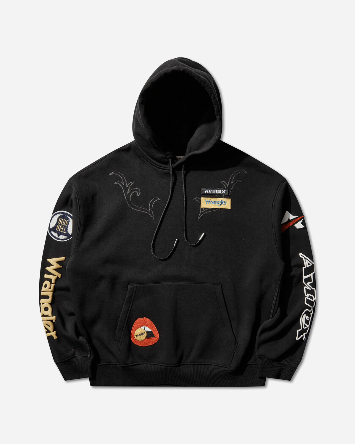 Men's Avirex Hoodie Black
