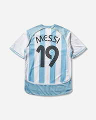 Men's Argentina Home Jersey 2006 Messi White