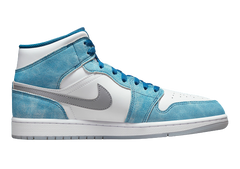 Nike Air Jordan 1 Mid White Blue Red Men's