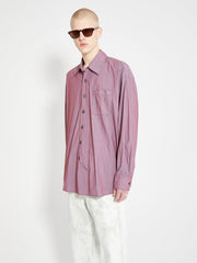 Our Legacy Borrowed Shirt Raspberry Parachute Poplin