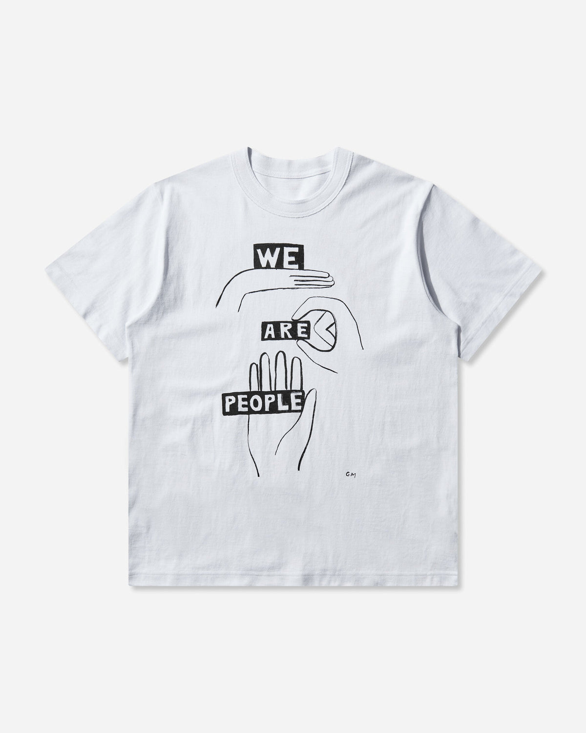 Men's geoff sacai Print T-Shirt White