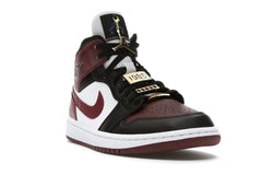 Nike Air Jordan 1 Mid SE Black Dark Beetroot Women's