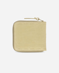 Leather Bi-Fold Wallet Beige